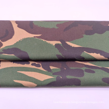 High quality twill fabric woodland military camouflage printed fabric for combat uniform